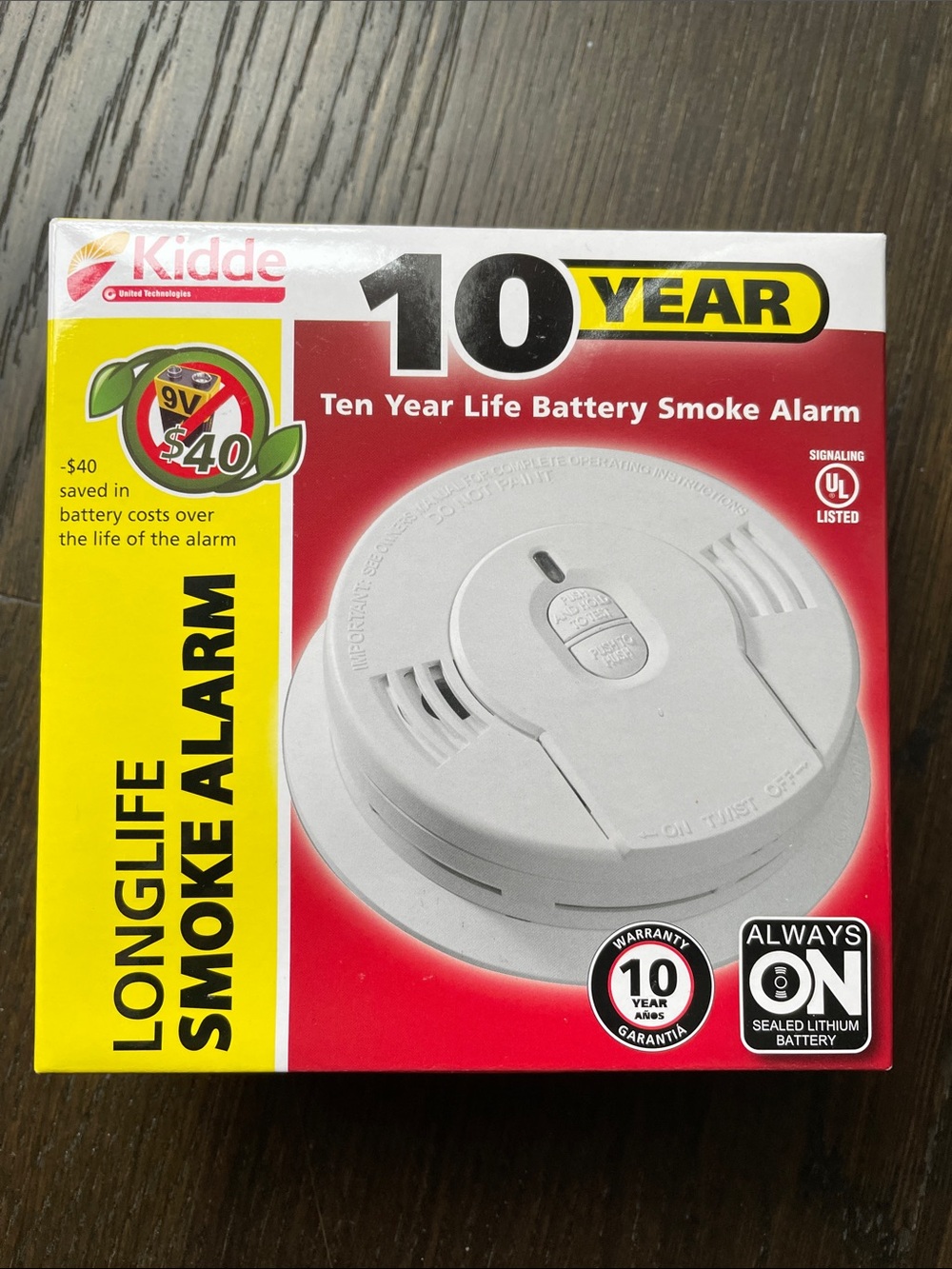 Kidde 10-Year Life White Long-Life Smoke Alarm, New in Box
